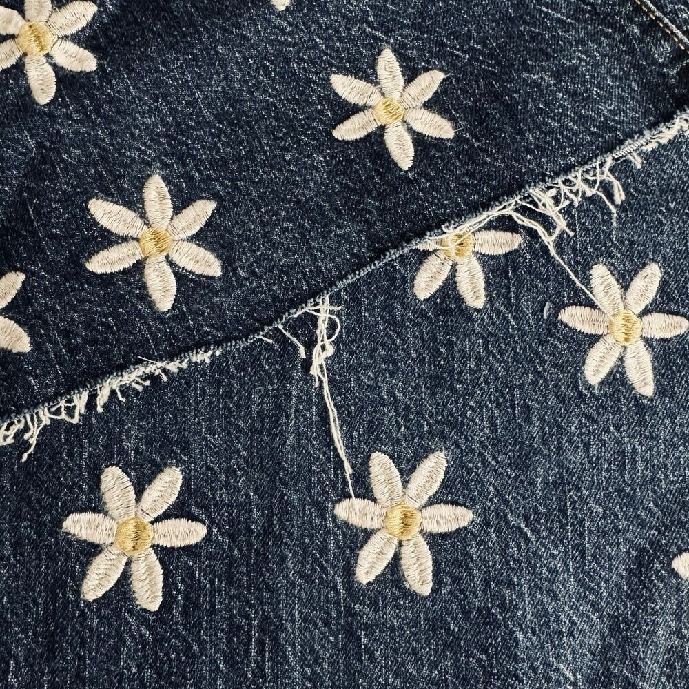 New Forever 21 Daisy Bell Flared Super High Waist Jeans 31 (31x32.5) Blue Womens - Picture 8 of 11